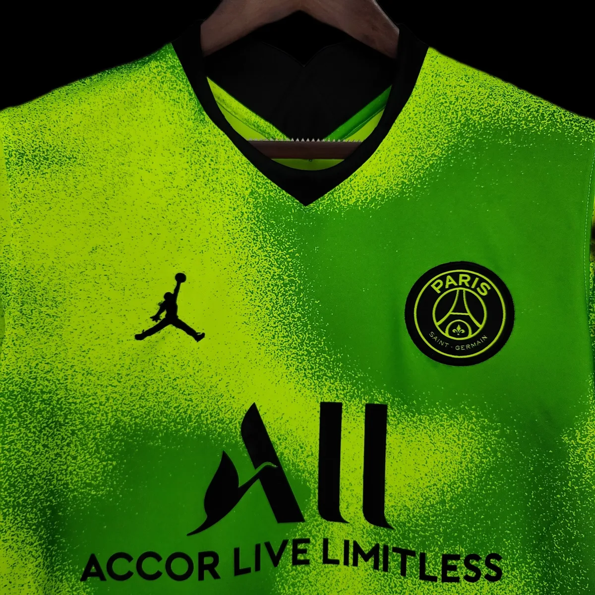 20-21 Jordan PSG 4 away Fluorescent green, foto 3