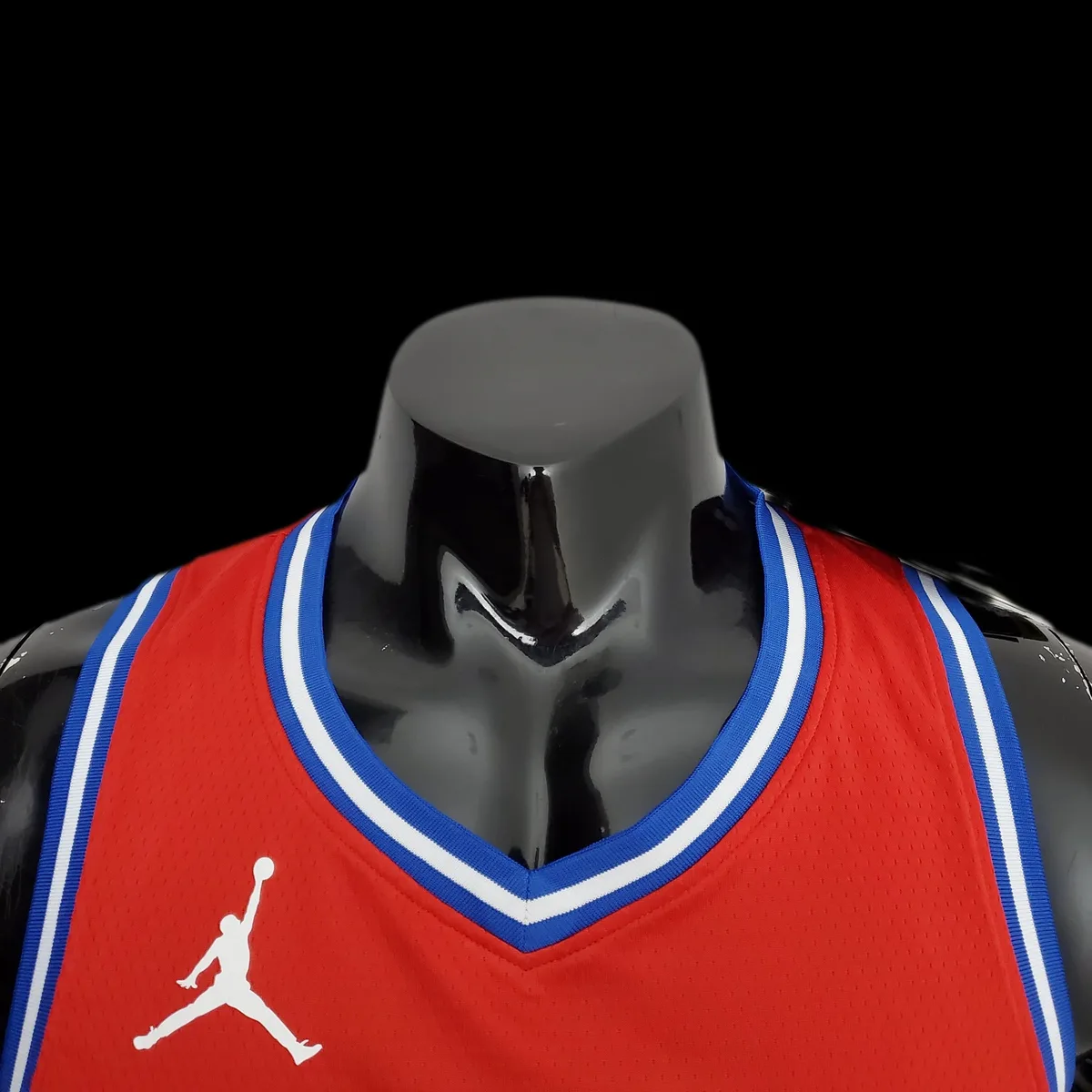 2021 MAXEY#0 76ers Jordan Themed Red NBA Jersey, foto 5