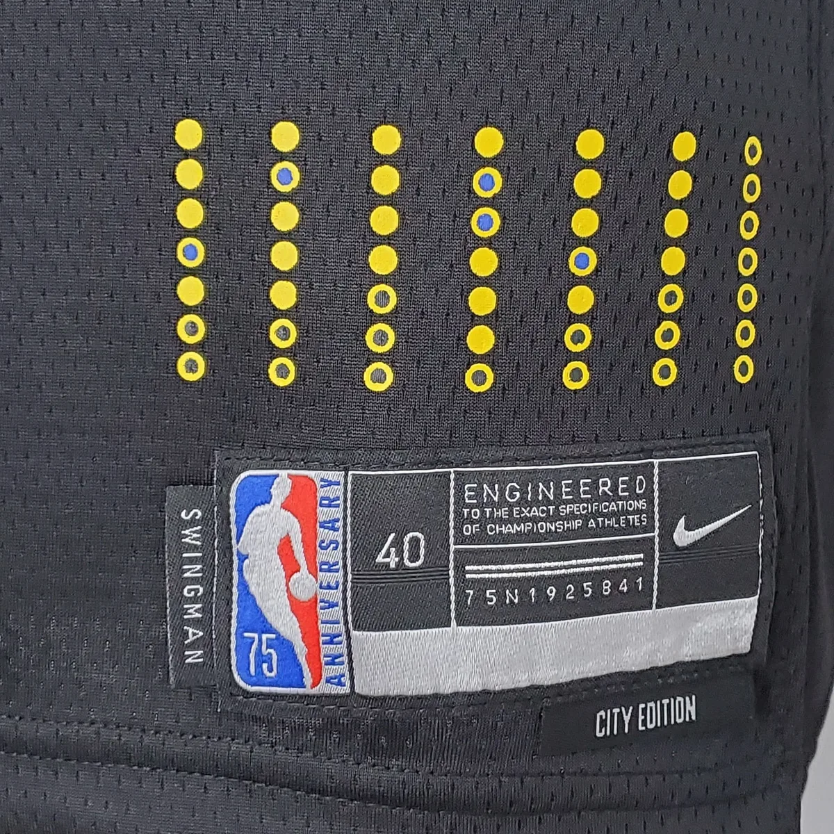 2022 75th Anniversary Golden State Warriors Thompson #11 Mexico Edition Black NBA Jersey, foto 2