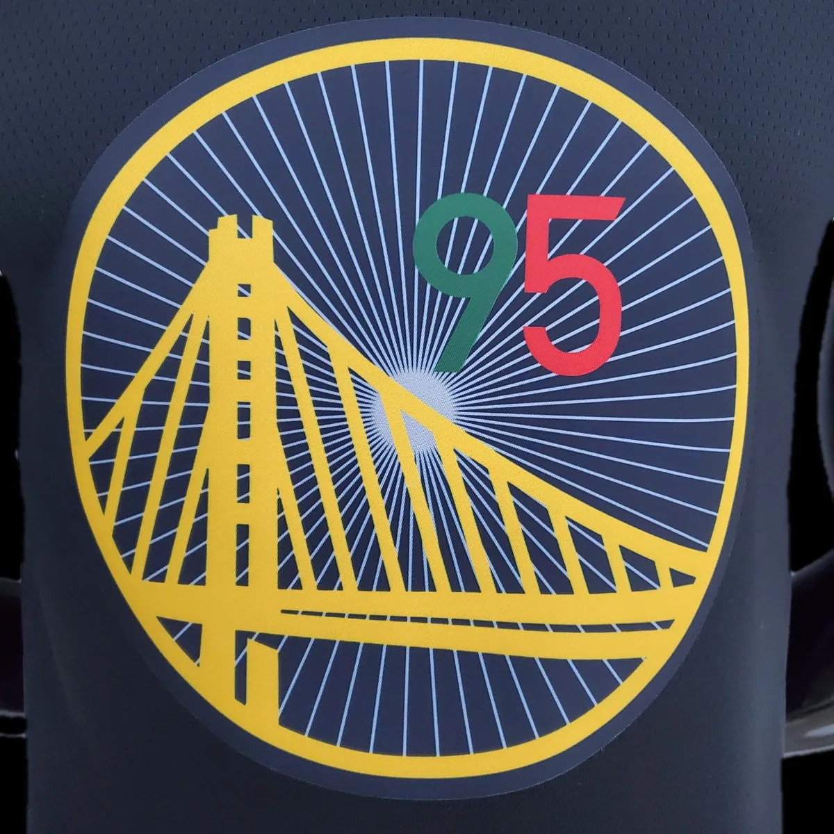 2022 75th Anniversary Golden State Warriors TOSCANO#95 Mexico Edition Black NBA Jersey, foto 5