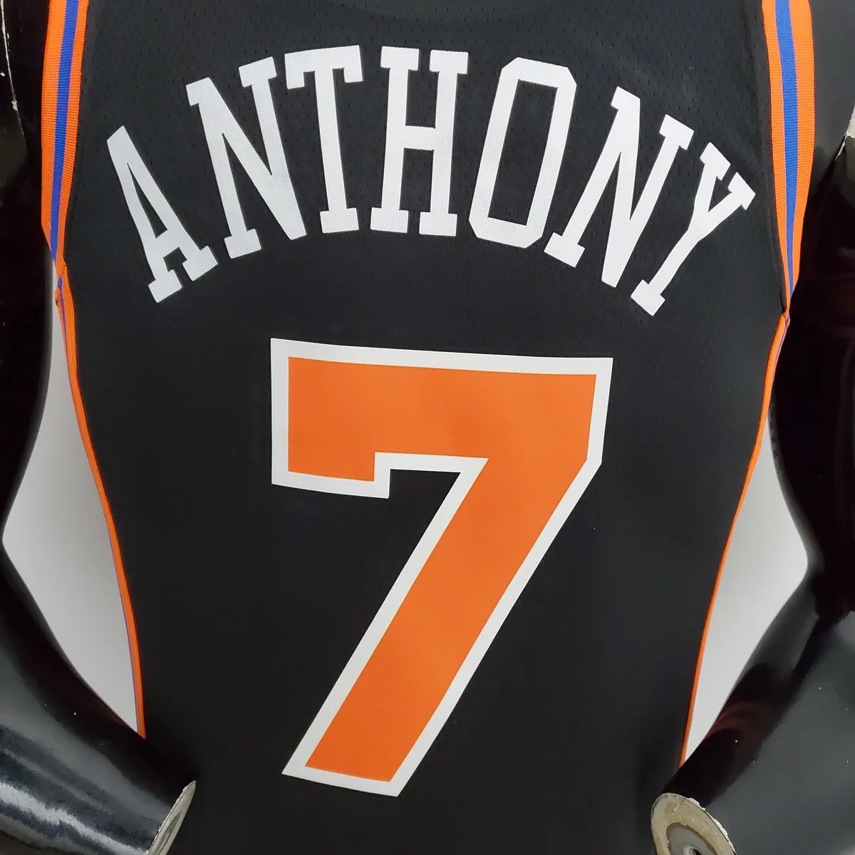 2022 Season Anthony#7 Knicks Urban Edition Black NBA Jersey, foto 3