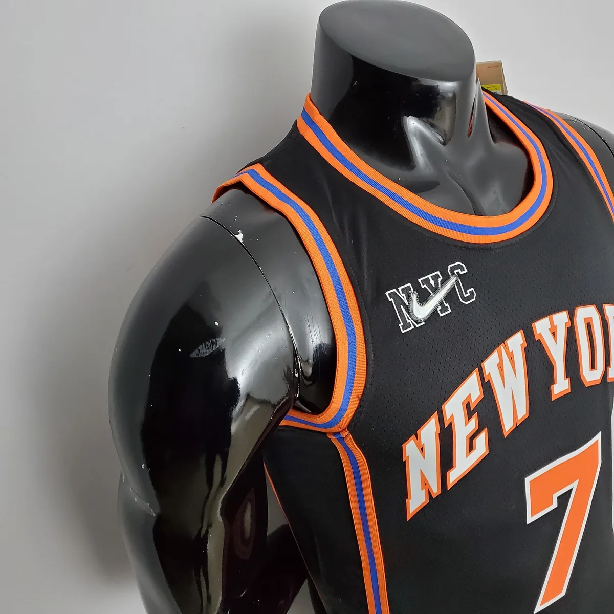 2022 Season Anthony#7 Knicks Urban Edition Black NBA Jersey, foto 4