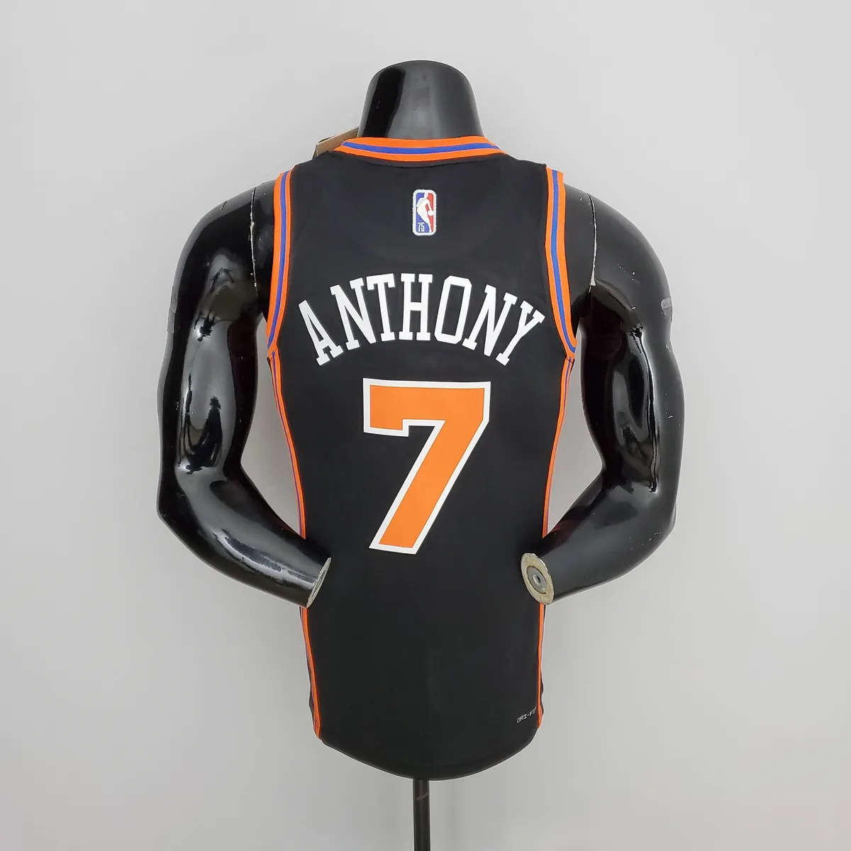 2022 Season Anthony#7 Knicks Urban Edition Black NBA Jersey, foto 5