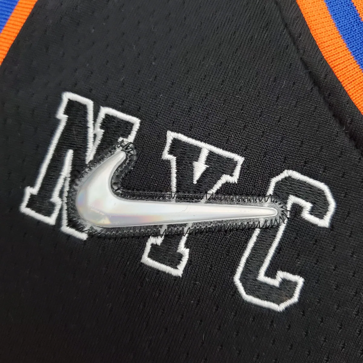 2022 Season Anthony#7 Knicks Urban Edition Black NBA Jersey, foto 6