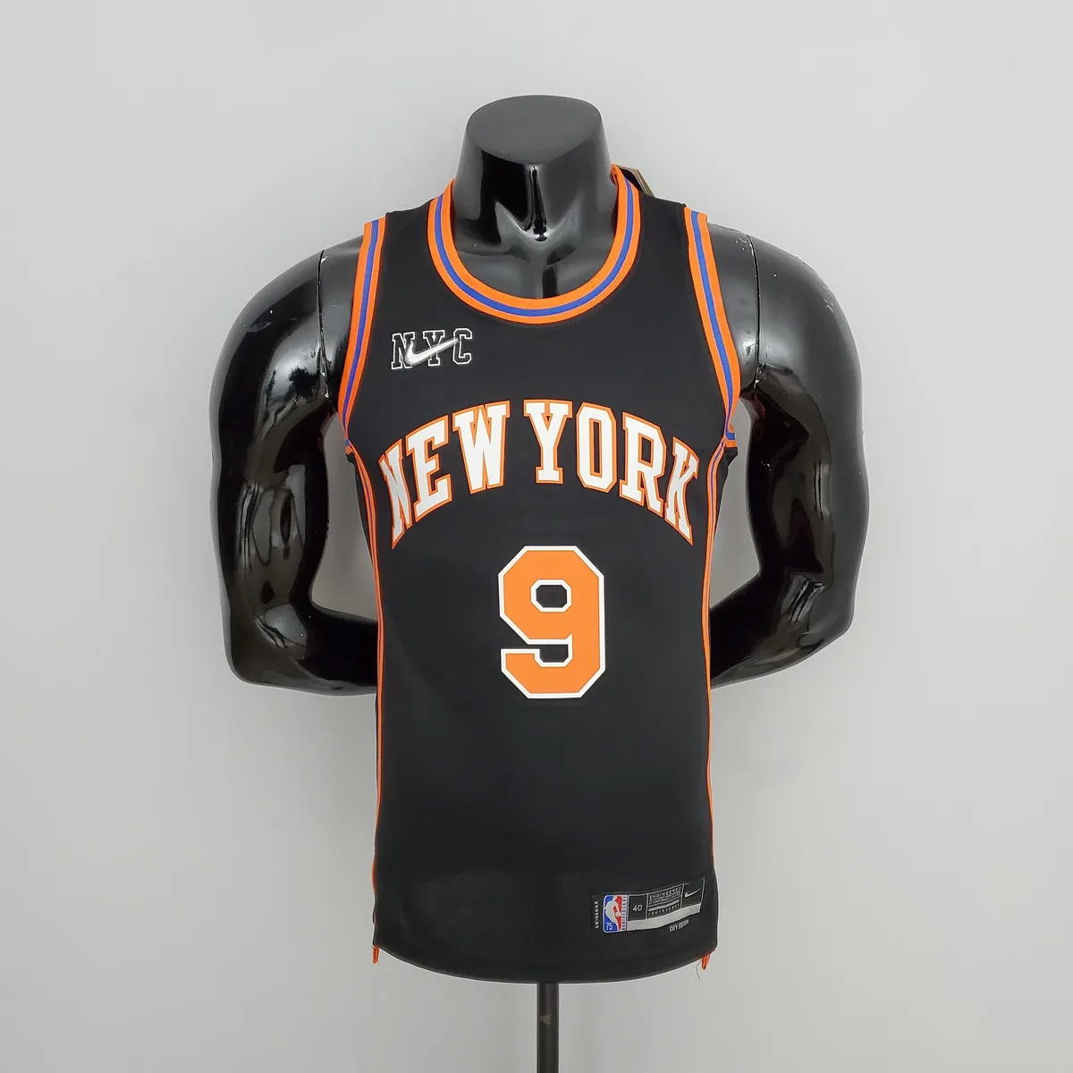 2022 Season Barrett #9 Knicks Urban Edition Black NBA Jersey, foto 1