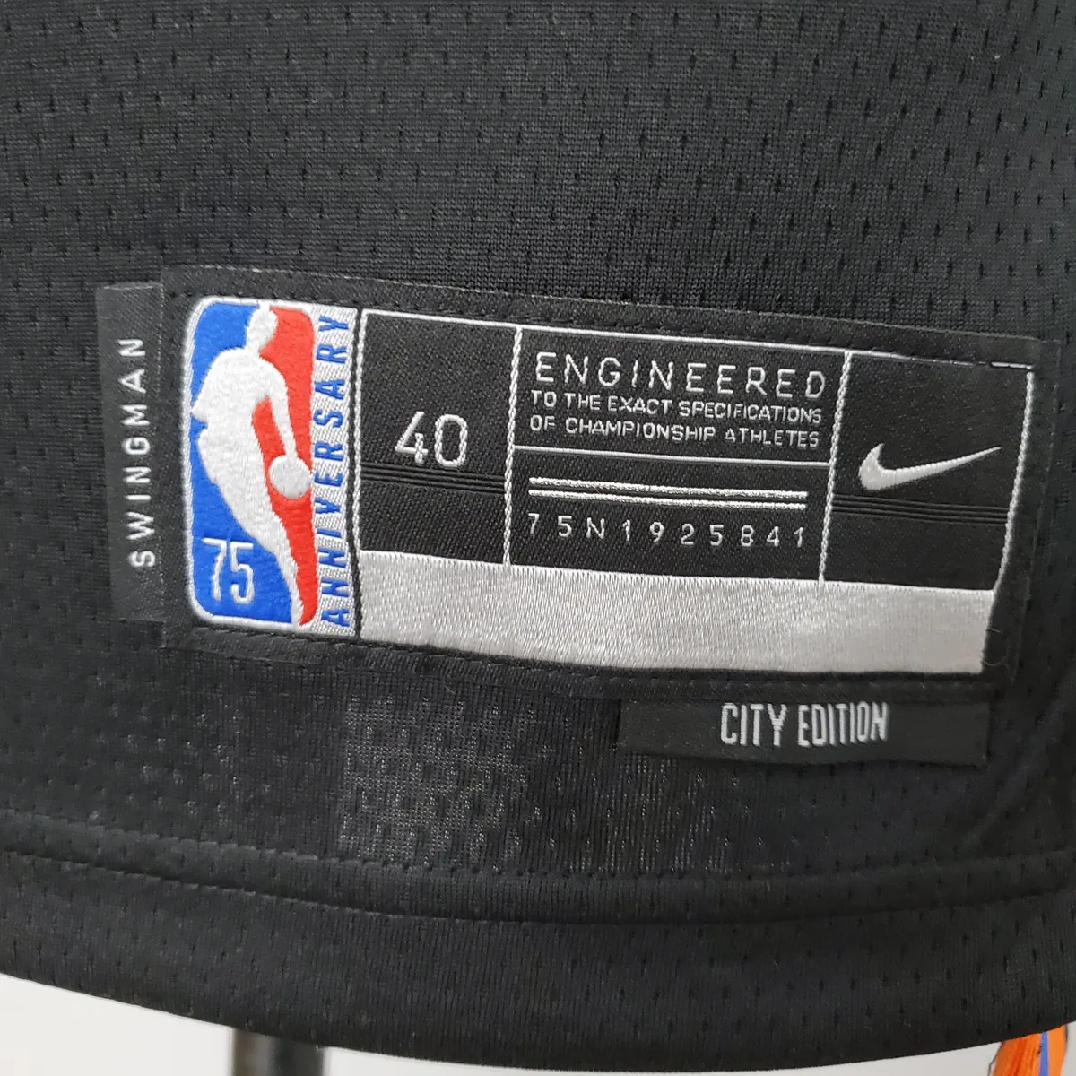 2022 Season Barrett #9 Knicks Urban Edition Black NBA Jersey, foto 2