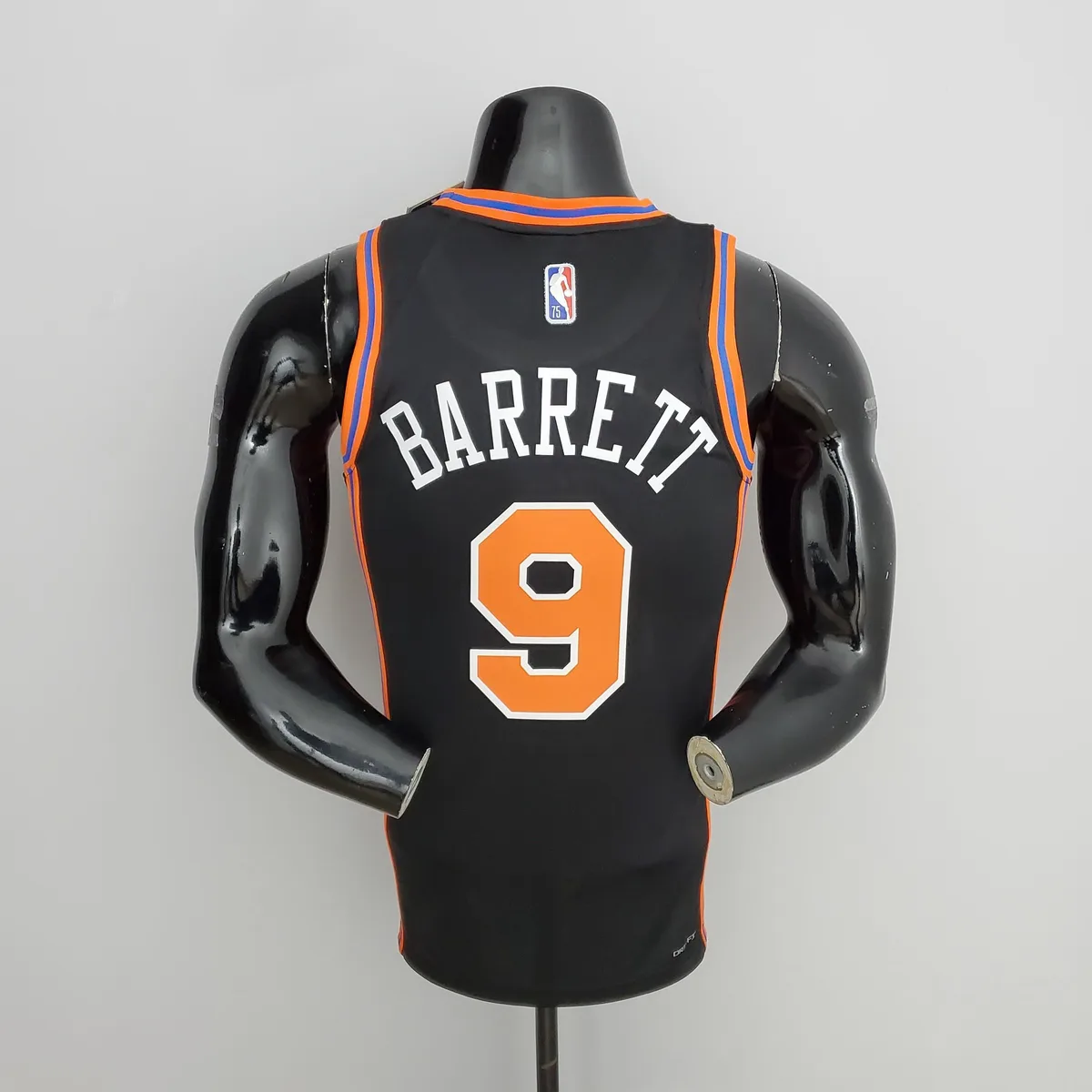 2022 Season Barrett #9 Knicks Urban Edition Black NBA Jersey, foto 3