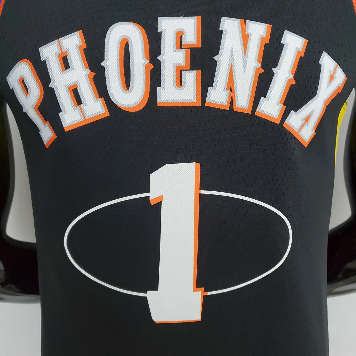 2022 Season Booker #1 Suns City Edition Black NBA Jersey, foto 3