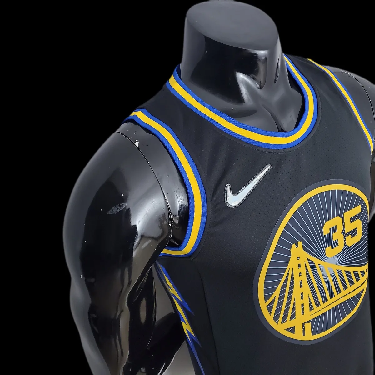 2022 Season Durant #35 Warriors City Edition Black NBA Jersey S-XXL, foto 5