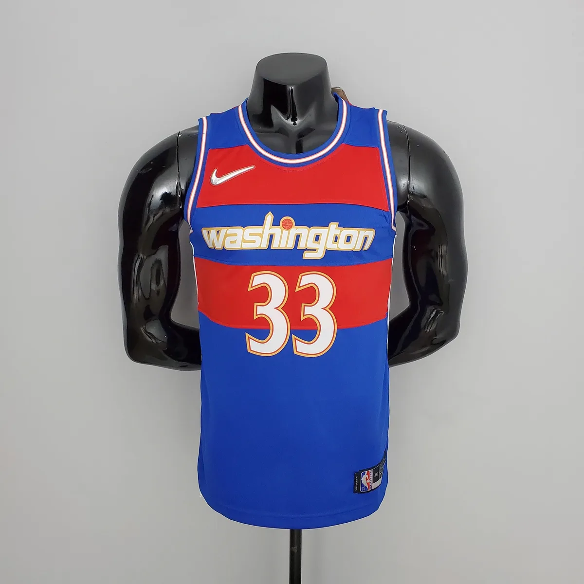 2022 Season Kuzma #33 Talent City Edition Blue Red NBA Jersey, foto 1