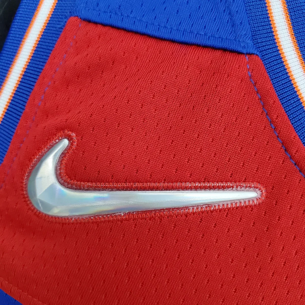 2022 Season Kuzma #33 Talent City Edition Blue Red NBA Jersey, foto 3