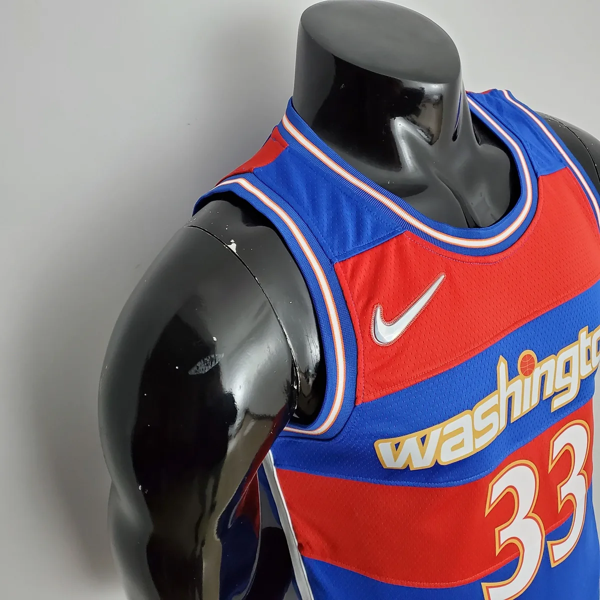 2022 Season Kuzma #33 Talent City Edition Blue Red NBA Jersey, foto 5