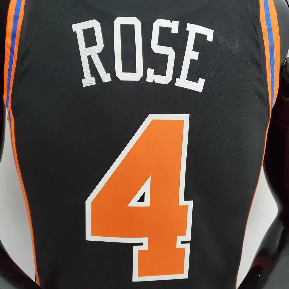 2022 Season Rose#4 Knicks Urban Edition Black NBA Jersey, foto 4