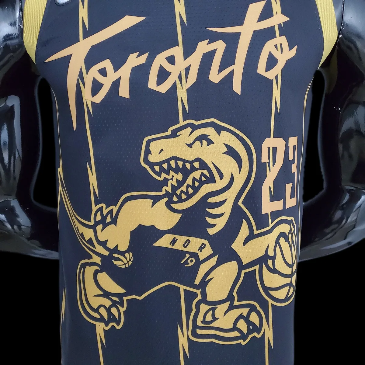2022 Toronto Raptors VANVLEET#23 City Edition Black NBA Jersey S-XXL, foto 2