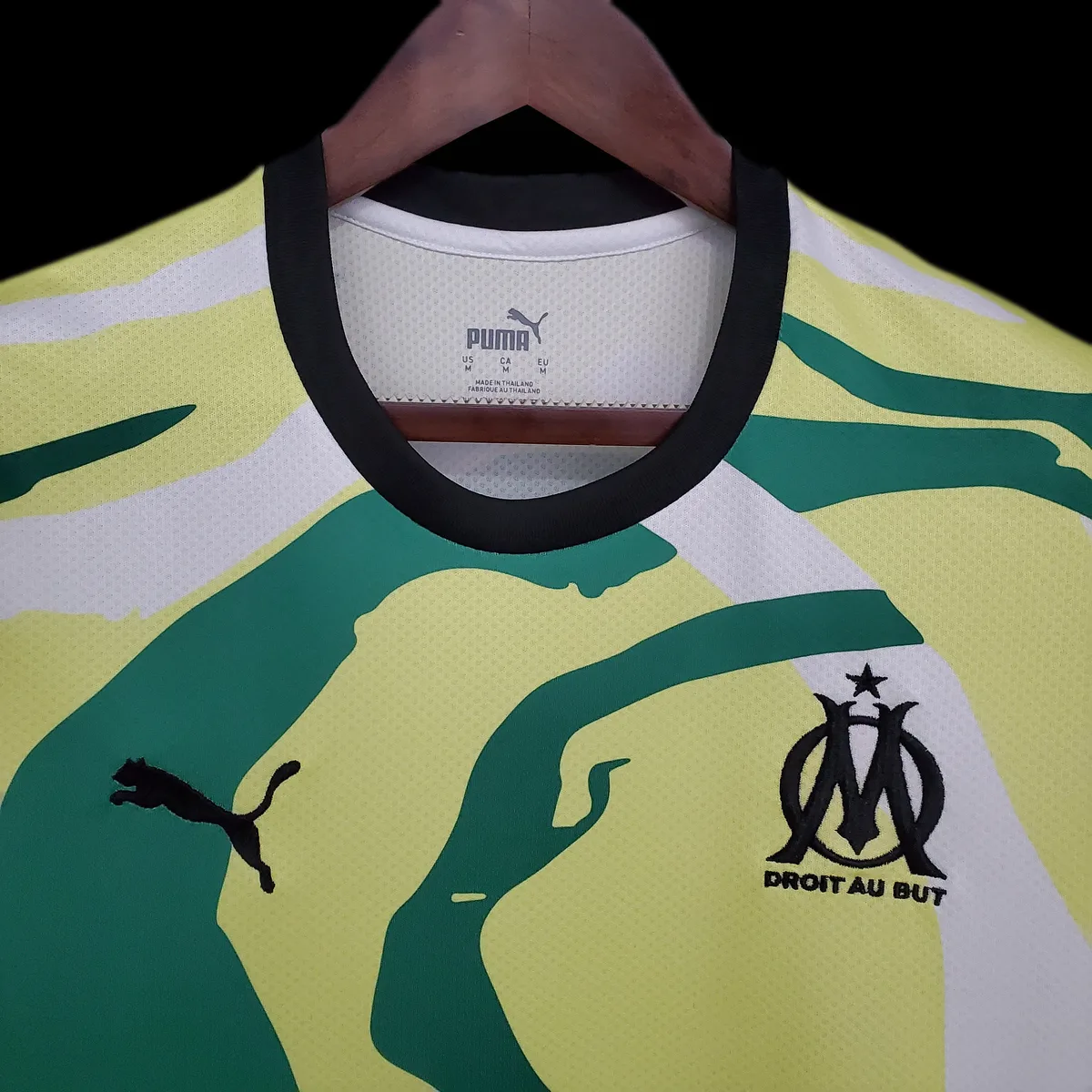 21-22 Olympique Marseille "OM Africa" Special Edition White Yellow Green, foto 2