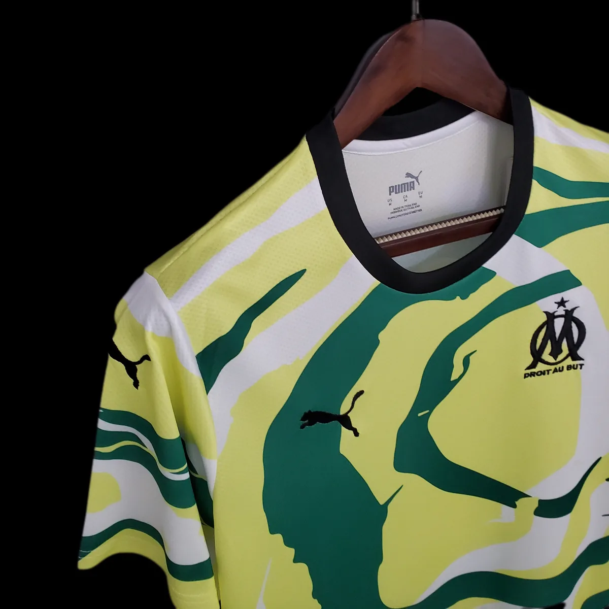 21-22 Olympique Marseille "OM Africa" Special Edition White Yellow Green, foto 3