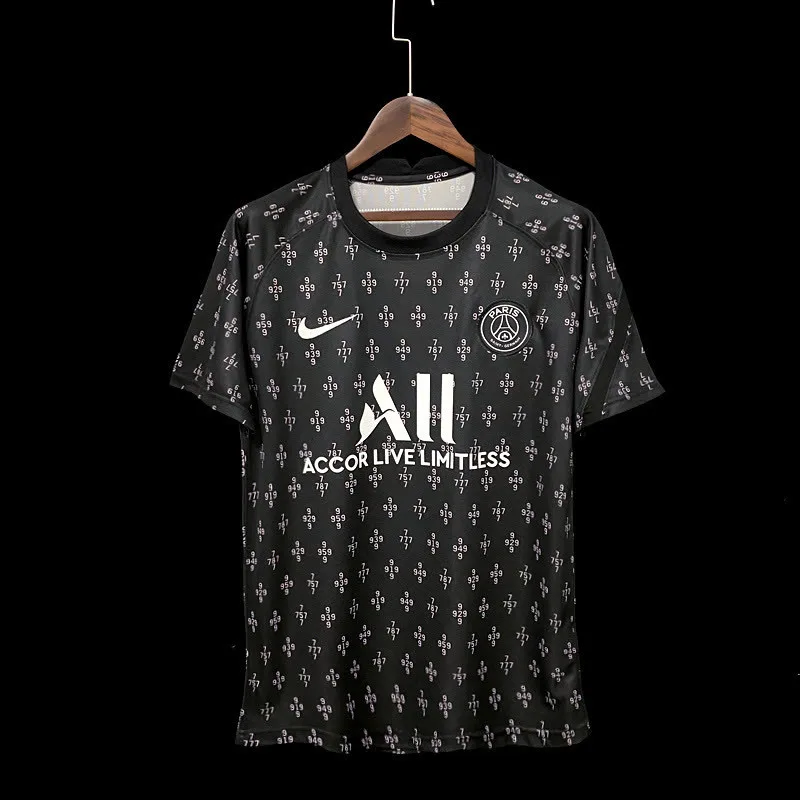 21/22 PSG pre-match training suit black, foto 1