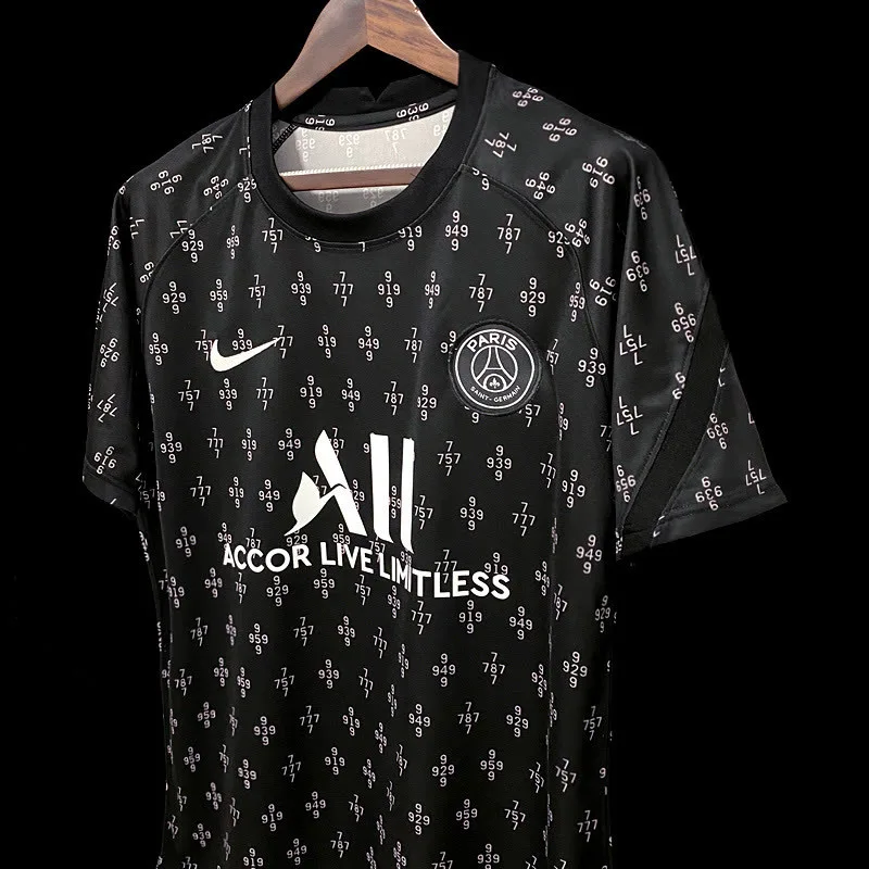 21/22 PSG pre-match training suit black, foto 6