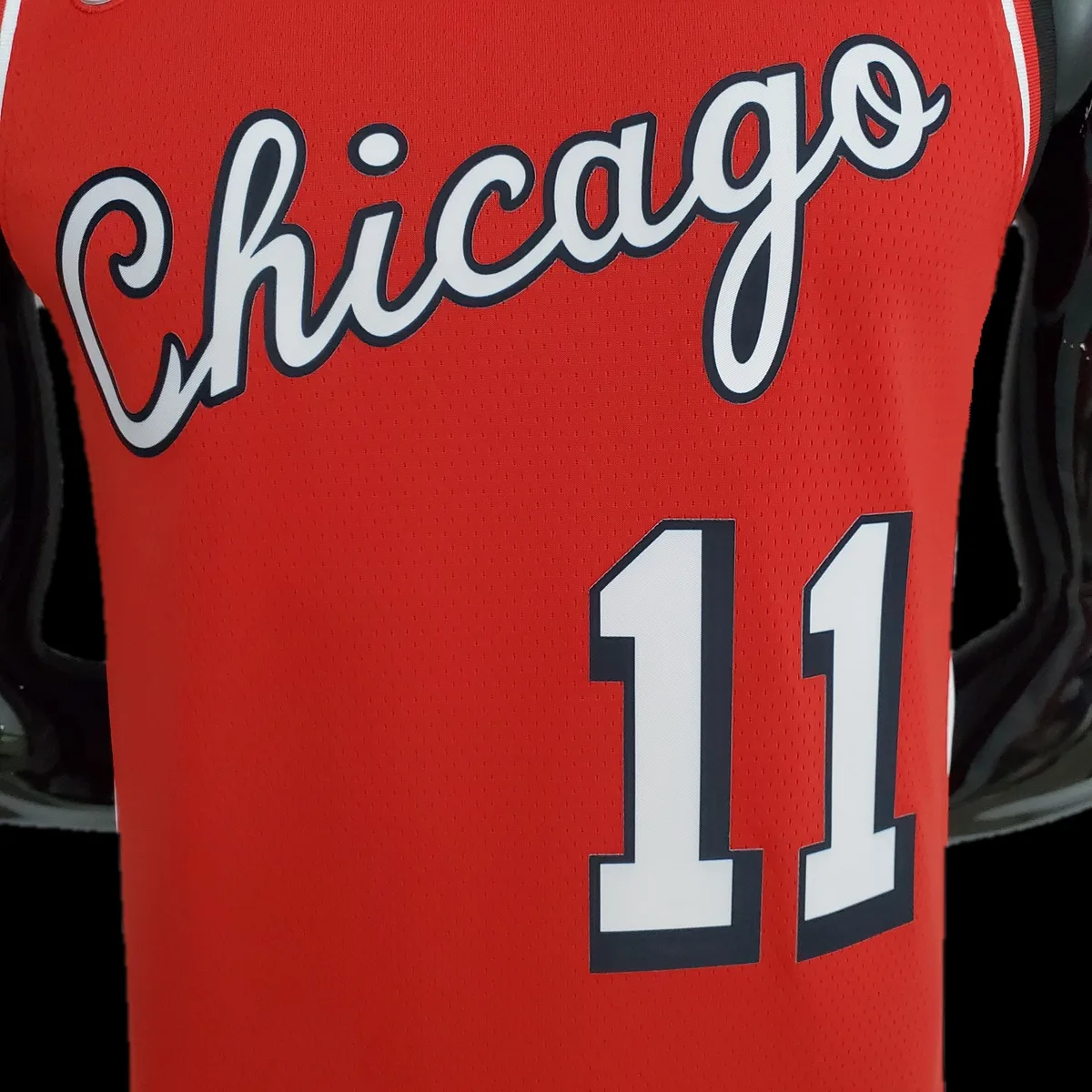75th Anniversary 2022 Season Chicago Bulls DeROZAN#11 City Edition Red NBA Jersey, foto 5