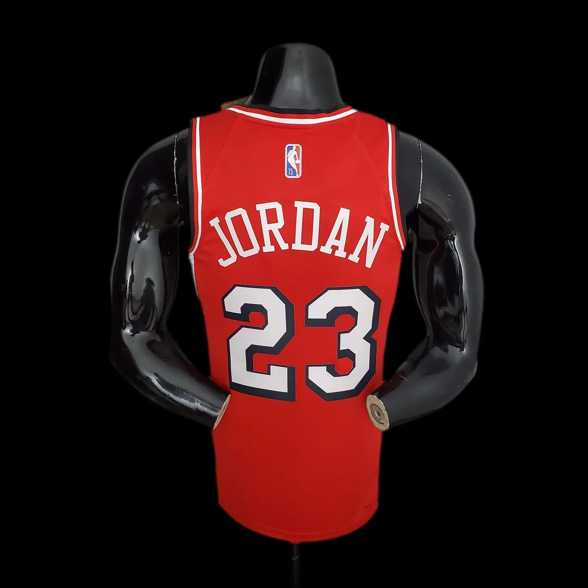 75th Anniversary 2022 Season Chicago Bulls JDRDAN#23 City Edition Red NBA Jersey, foto 2