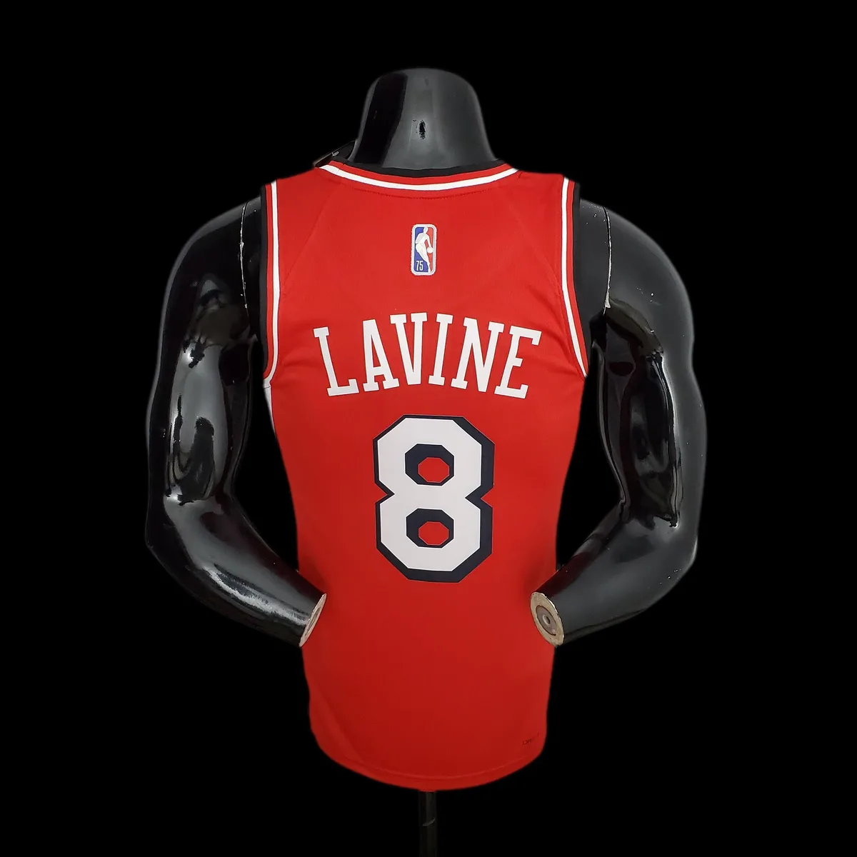 75th Anniversary 2022 Season Chicago Bulls LAVINE#8 City Edition Red NBA Jersey, foto 5