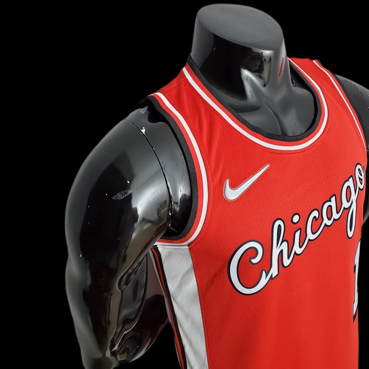 75th Anniversary 2022 Season Chicago Bulls ROSE#1 City Edition Red NBA Jersey, foto 5