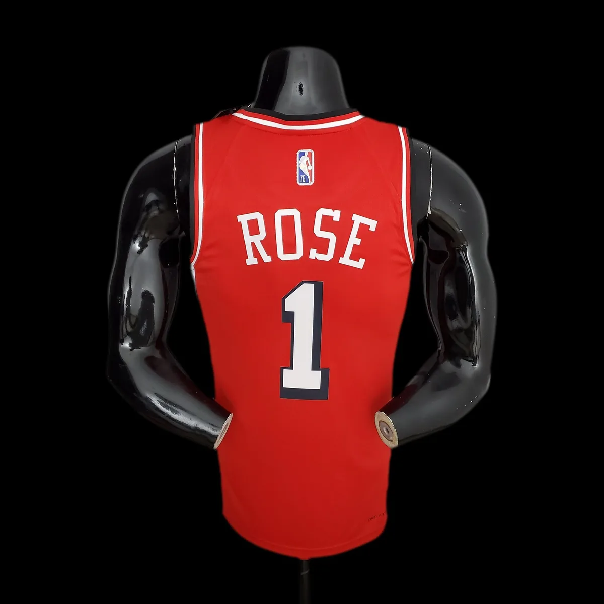 75th Anniversary 2022 Season Chicago Bulls ROSE#1 City Edition Red NBA Jersey, foto 6