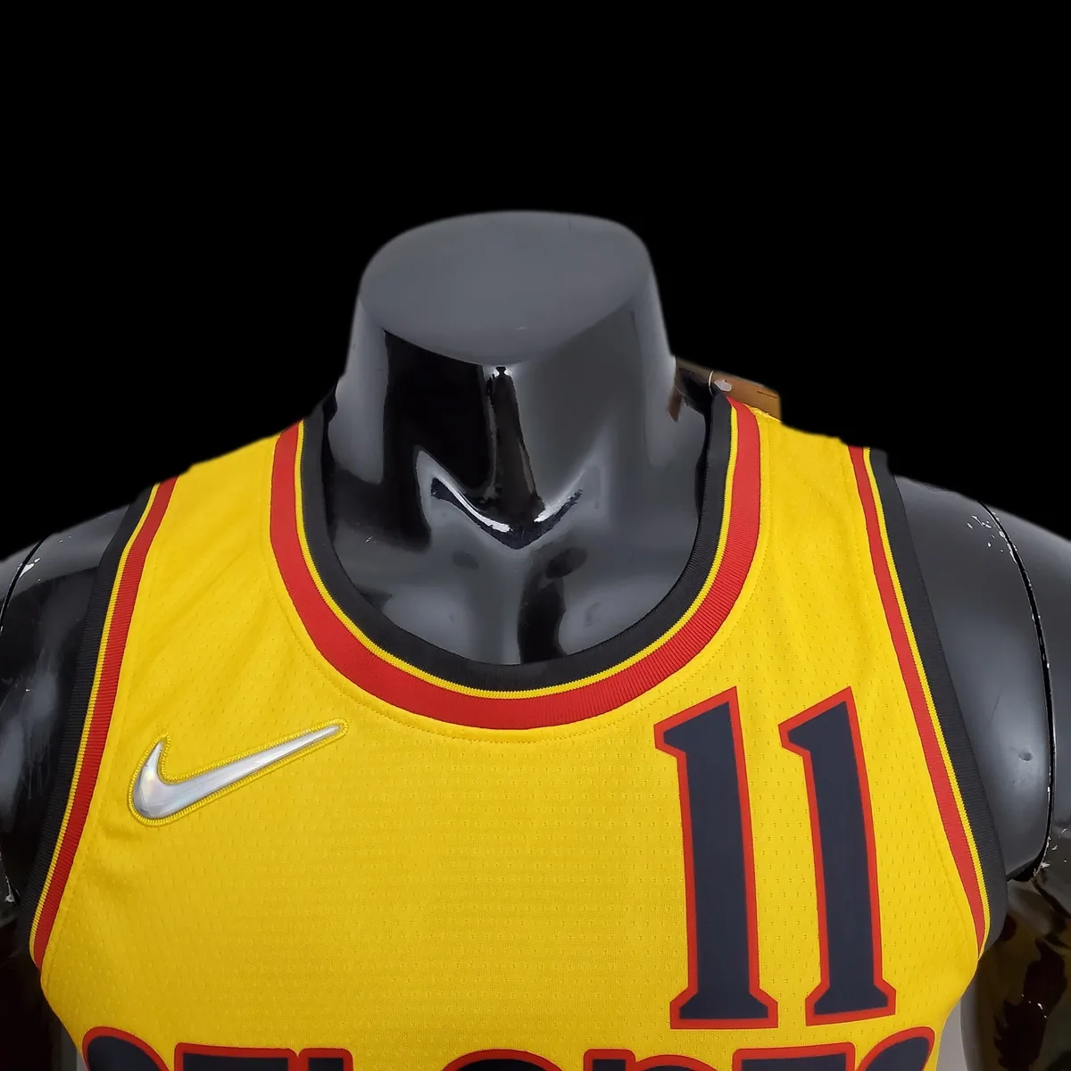 75th Anniversary 2202 Season Atlanta Hawks City Edition Yellow NBA Jersey, foto 5