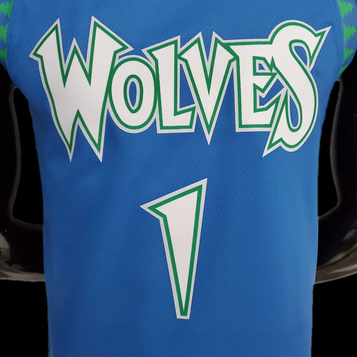 75th Anniversary 2202 Season EDWARDS#1 Minnesota Timberwolves City Edition Blue NBA Jersey, foto 3