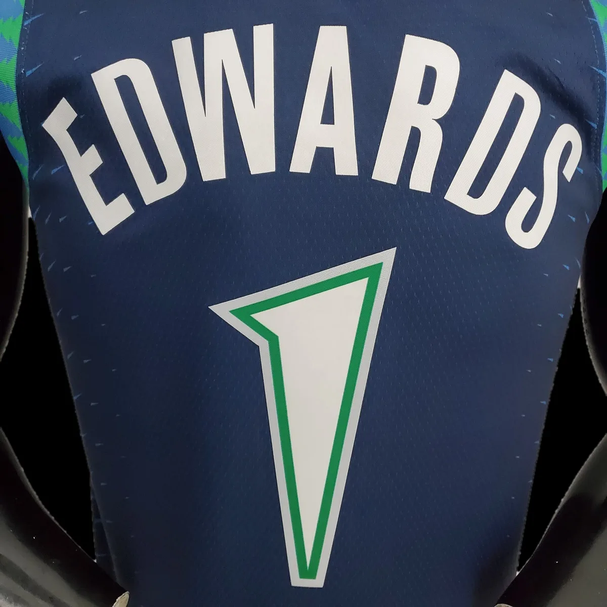 75th Anniversary 2202 Season EDWARDS#1 Minnesota Timberwolves City Edition Blue NBA Jersey, foto 5