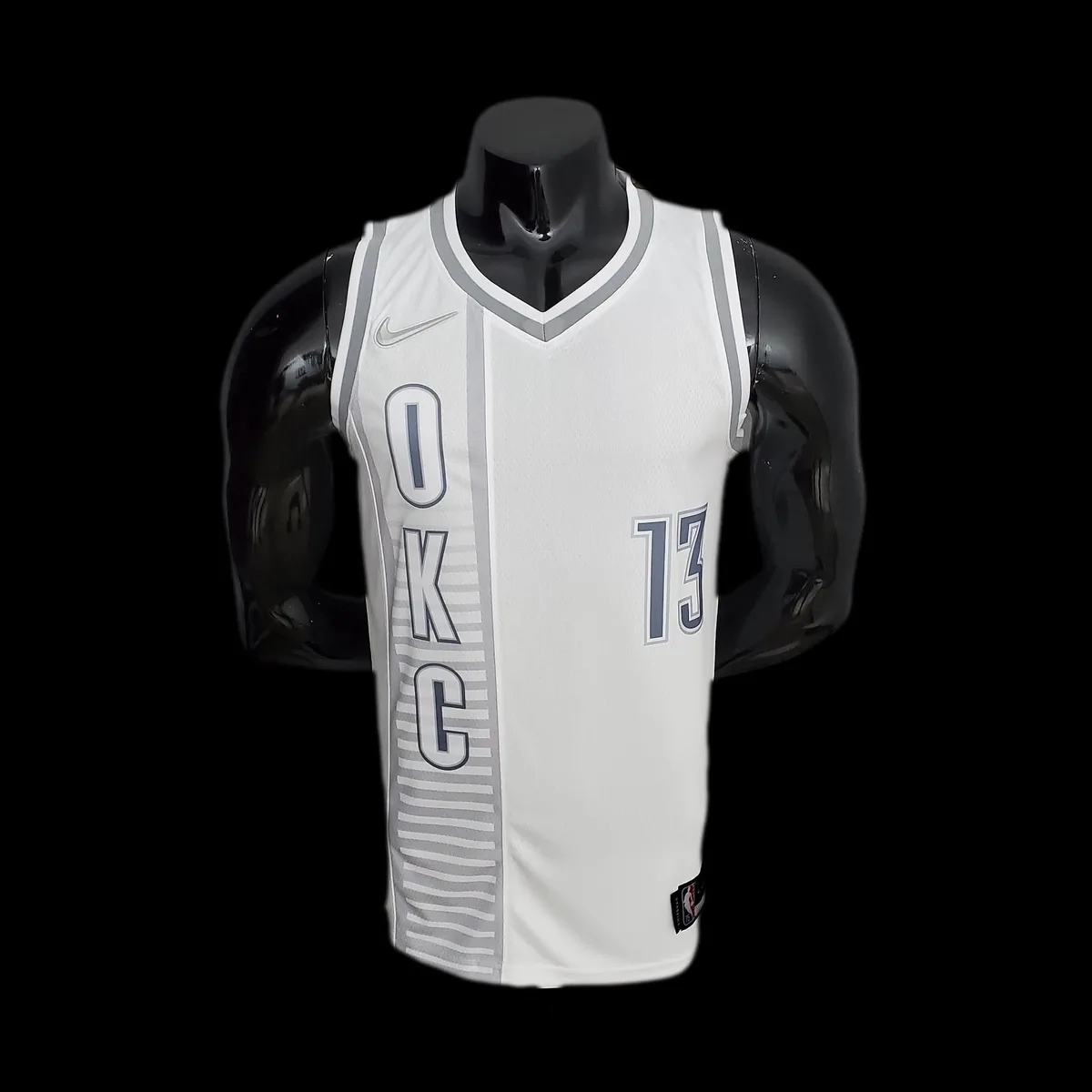 75th Anniversary 2202 Season Oklahoma City Thunder GEORGE#13 City Edition White NBA Jersey, foto 1