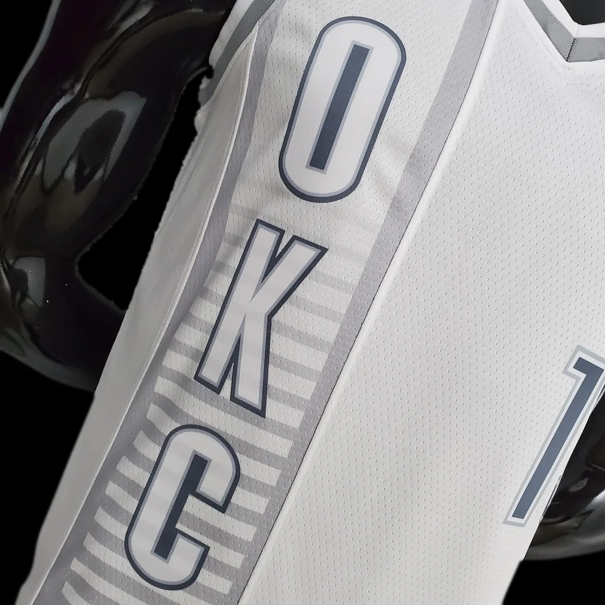 75th Anniversary 2202 Season Oklahoma City Thunder GEORGE#13 City Edition White NBA Jersey, foto 2