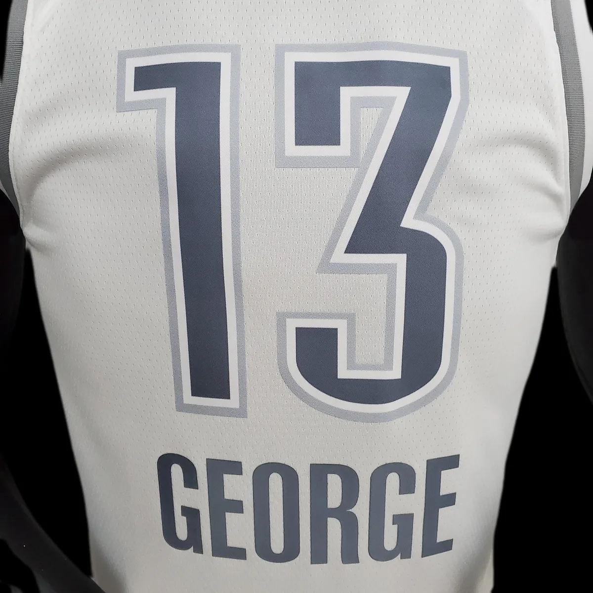 75th Anniversary 2202 Season Oklahoma City Thunder GEORGE#13 City Edition White NBA Jersey, foto 4