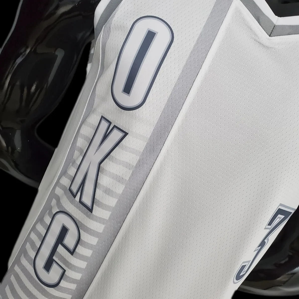 75th Anniversary 2202 Season Oklahoma City Thunder PAUL#3 City Edition White NBA Jersey, foto 2