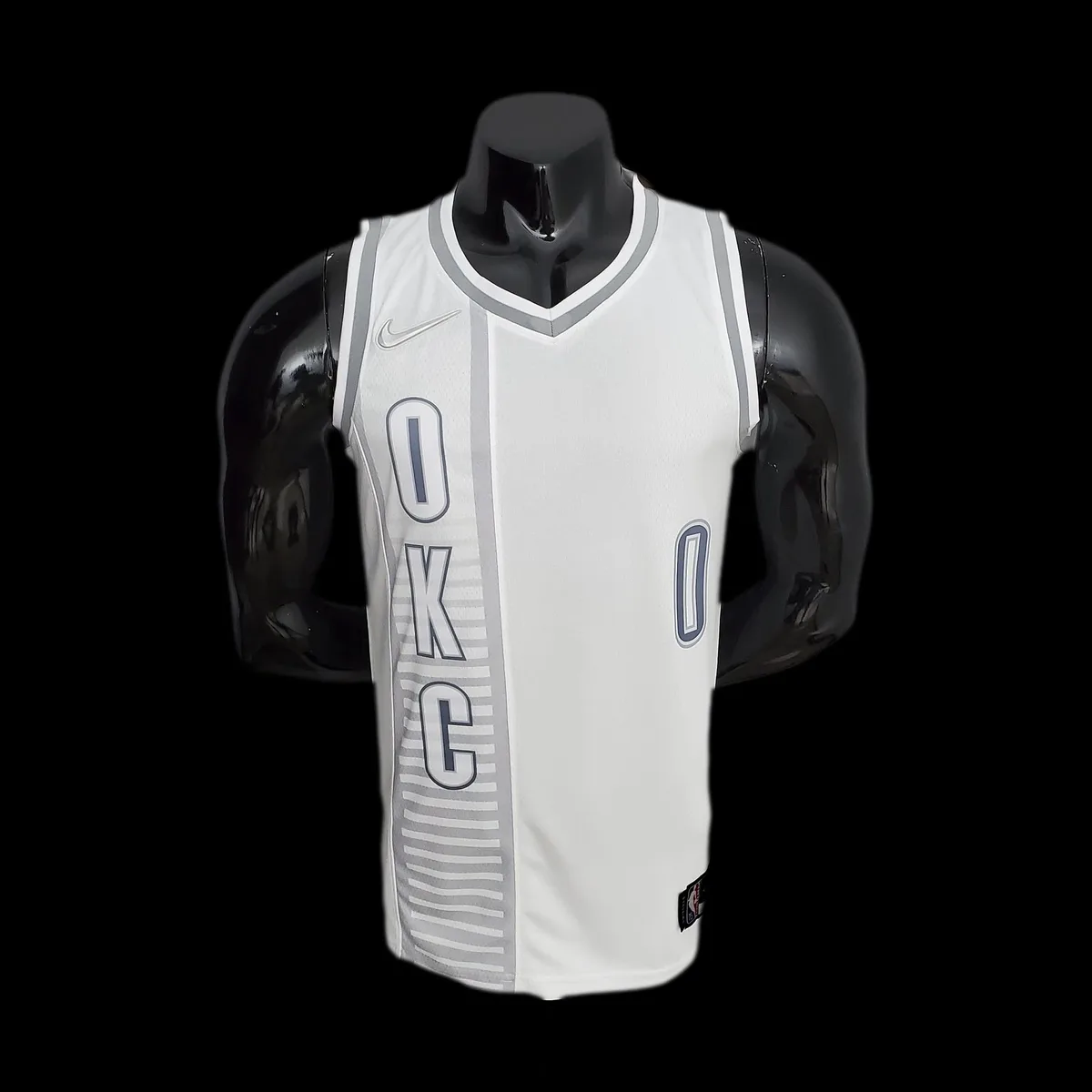 75th Anniversary 2202 Season Oklahoma City Thunder WESTBROOK#0 City Edition White NBA Jersey, foto 1