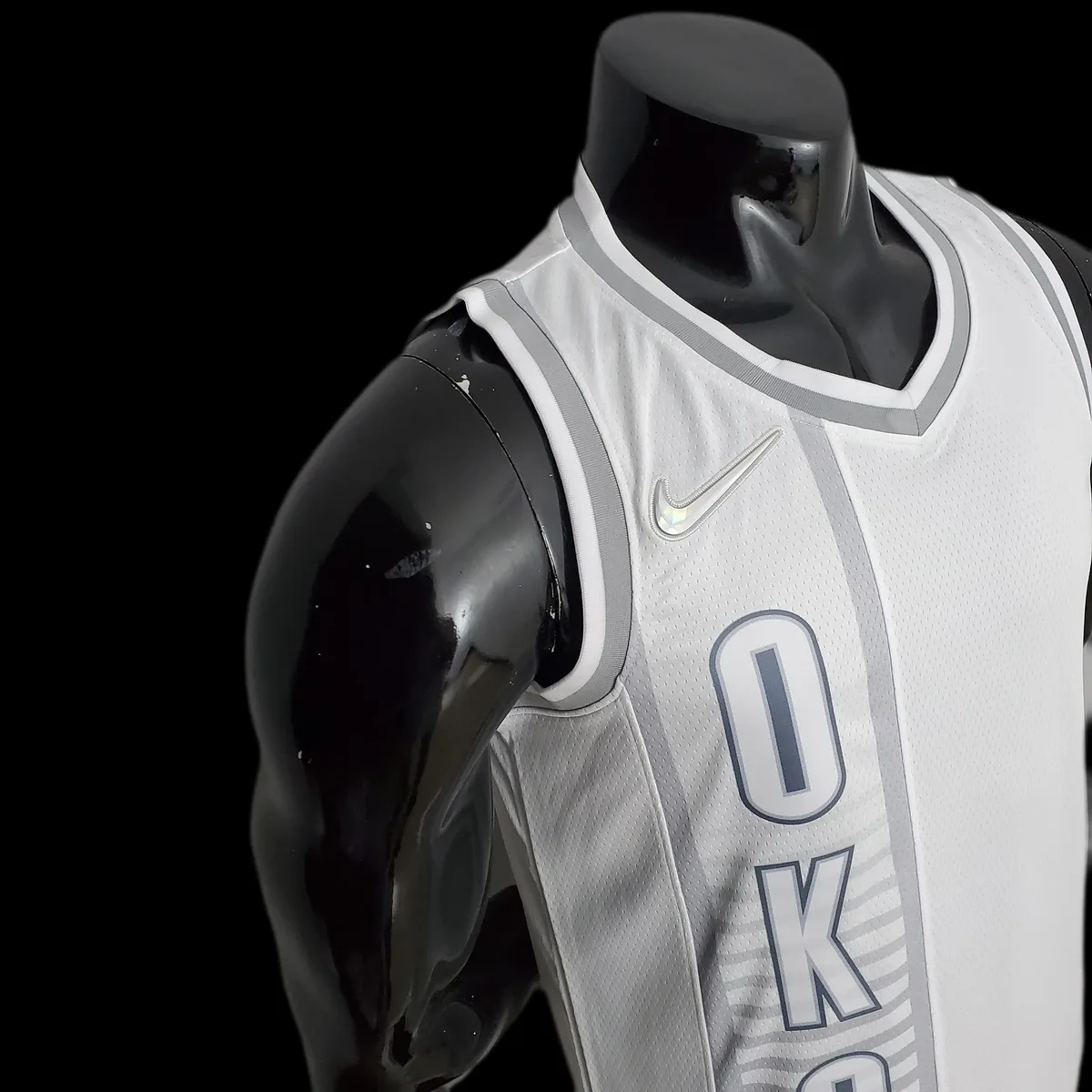 75th Anniversary 2202 Season Oklahoma City Thunder WESTBROOK#0 City Edition White NBA Jersey, foto 5