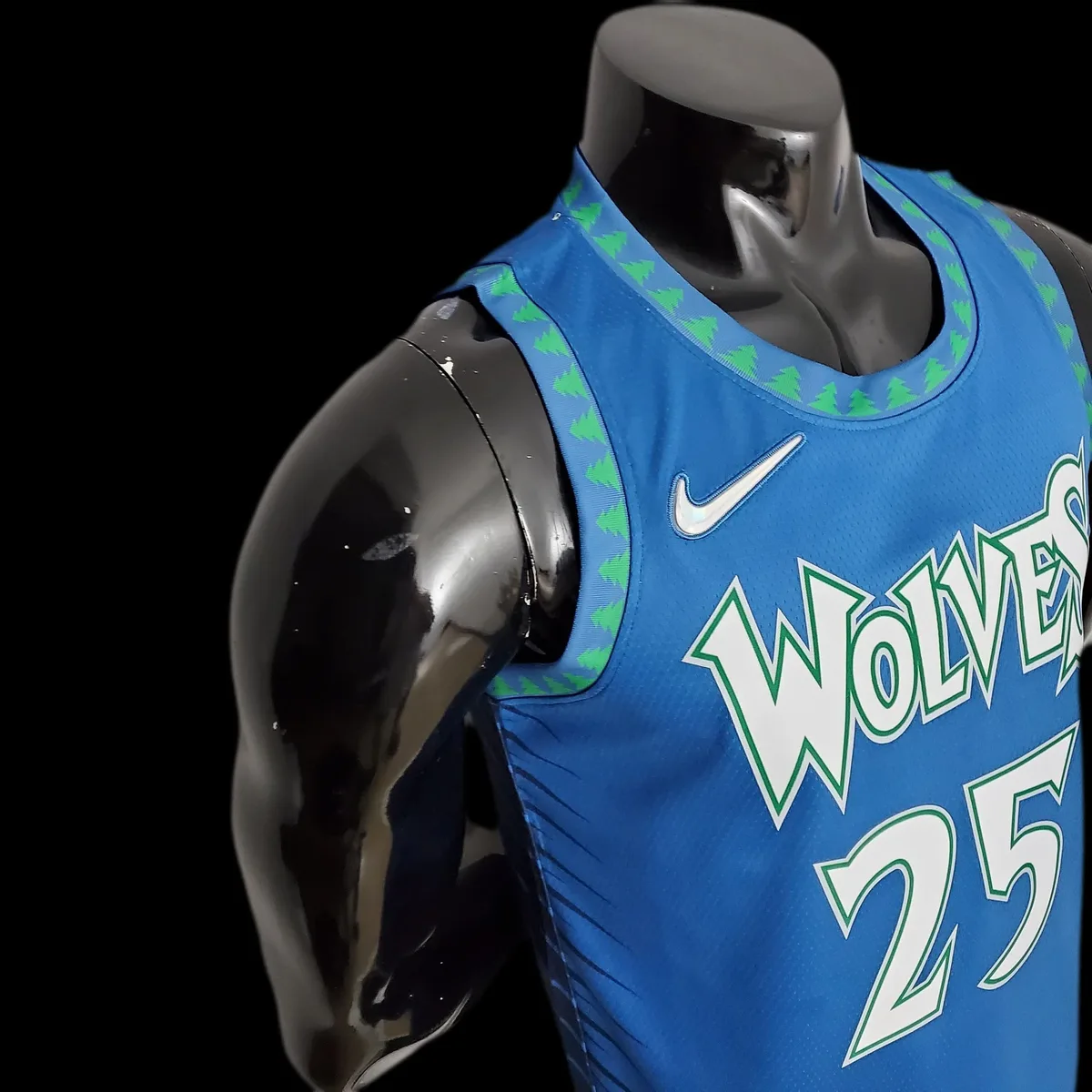 75th Anniversary 2202 Season ROSE#25 Minnesota Timberwolves City Edition Blue NBA Jersey, foto 6