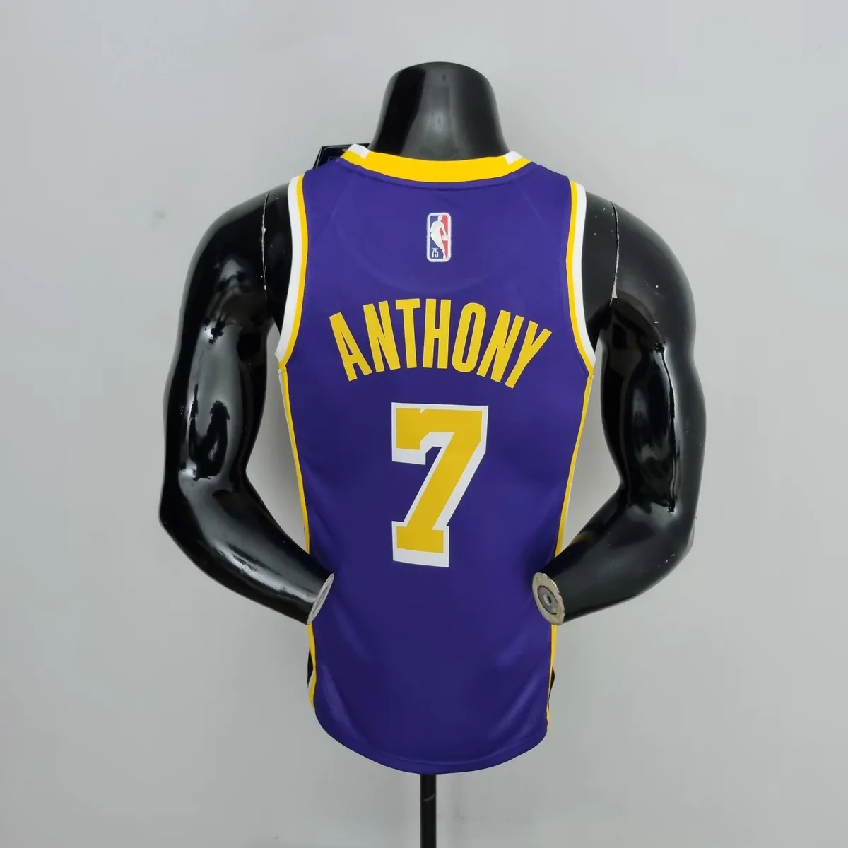 75th Anniversary Anthony #7 Los Angeles Lakers Jordan Purple NBA Jersey, foto 2