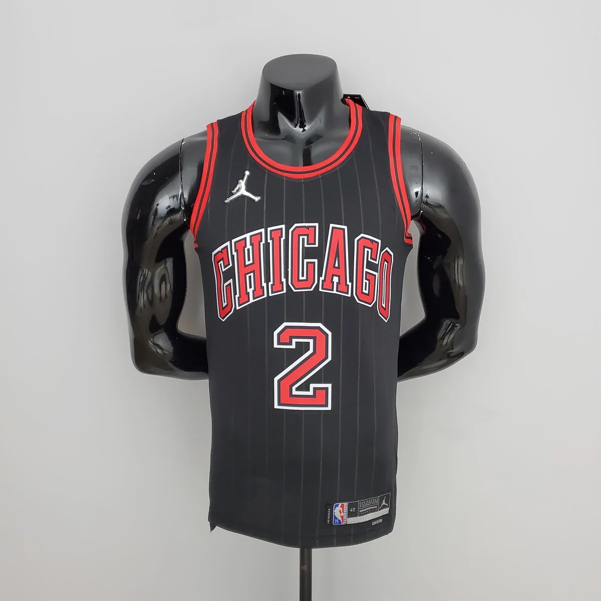 75th Anniversary Ball #2 Bulls Flyers Black NBA Jersey, foto 1