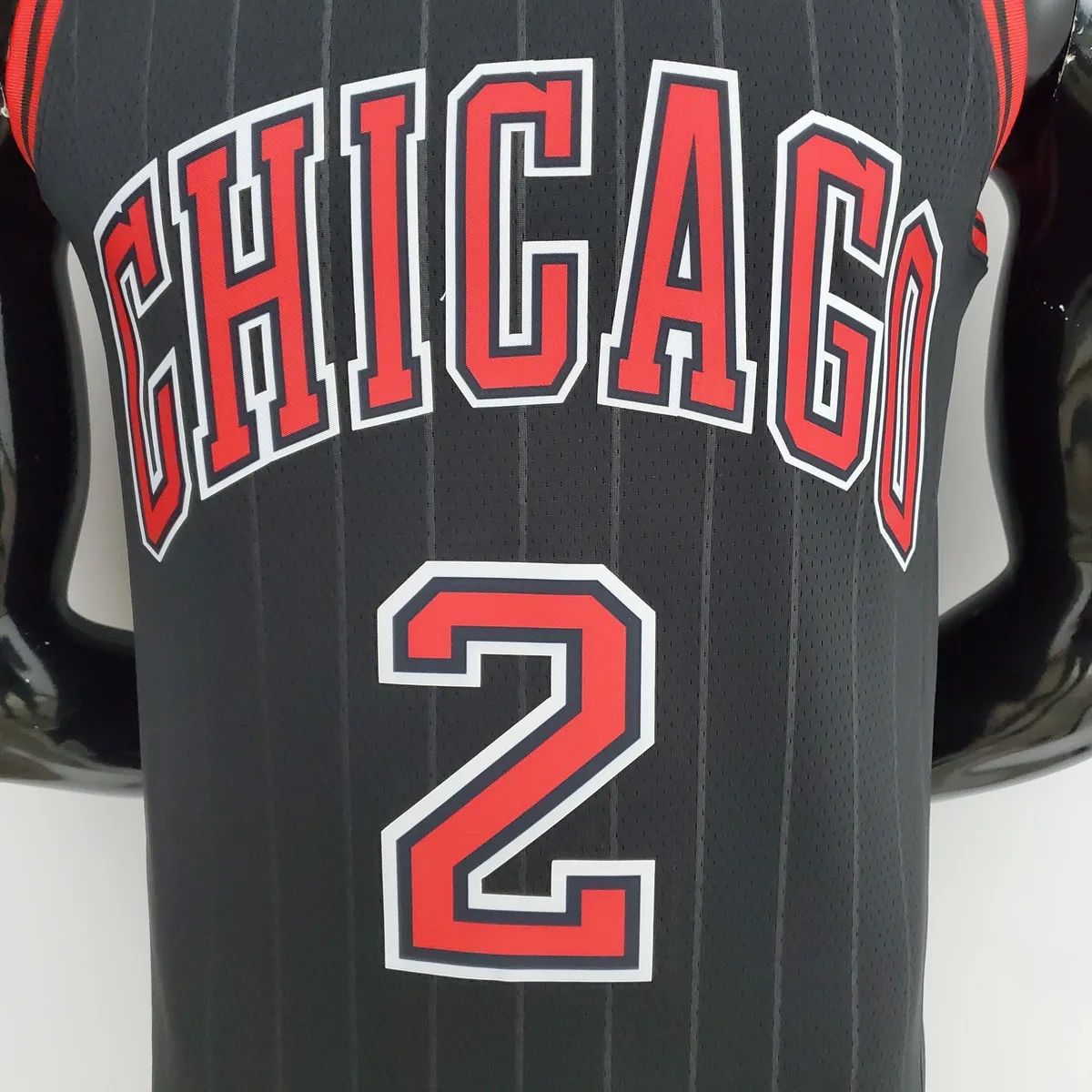 75th Anniversary Ball #2 Bulls Flyers Black NBA Jersey, foto 2
