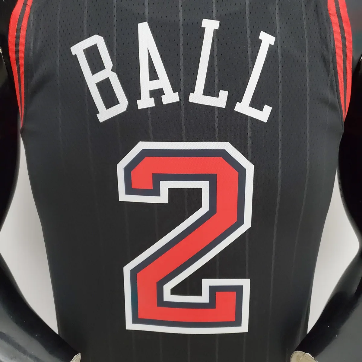 75th Anniversary Ball #2 Bulls Flyers Black NBA Jersey, foto 3