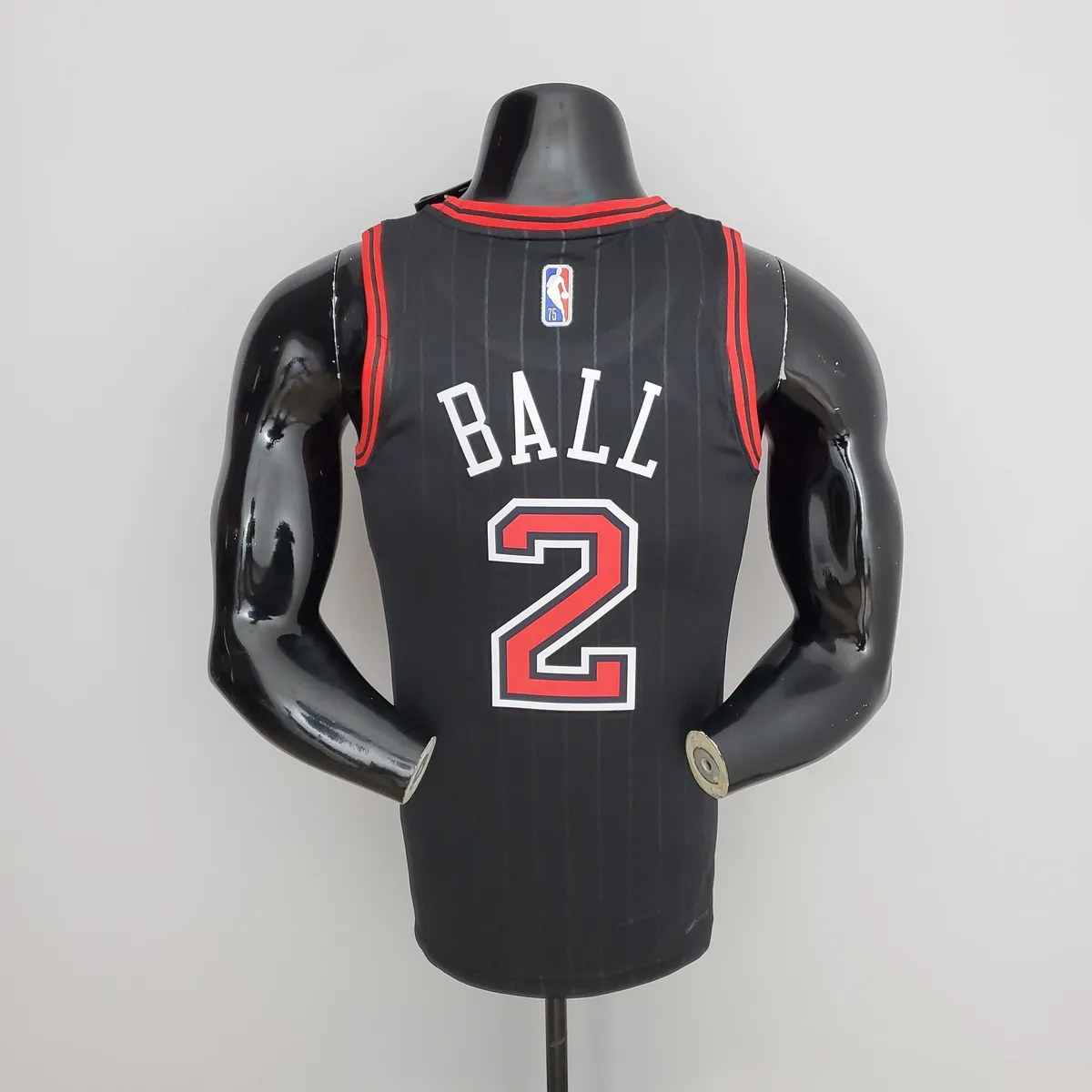 75th Anniversary Ball #2 Bulls Flyers Black NBA Jersey, foto 4