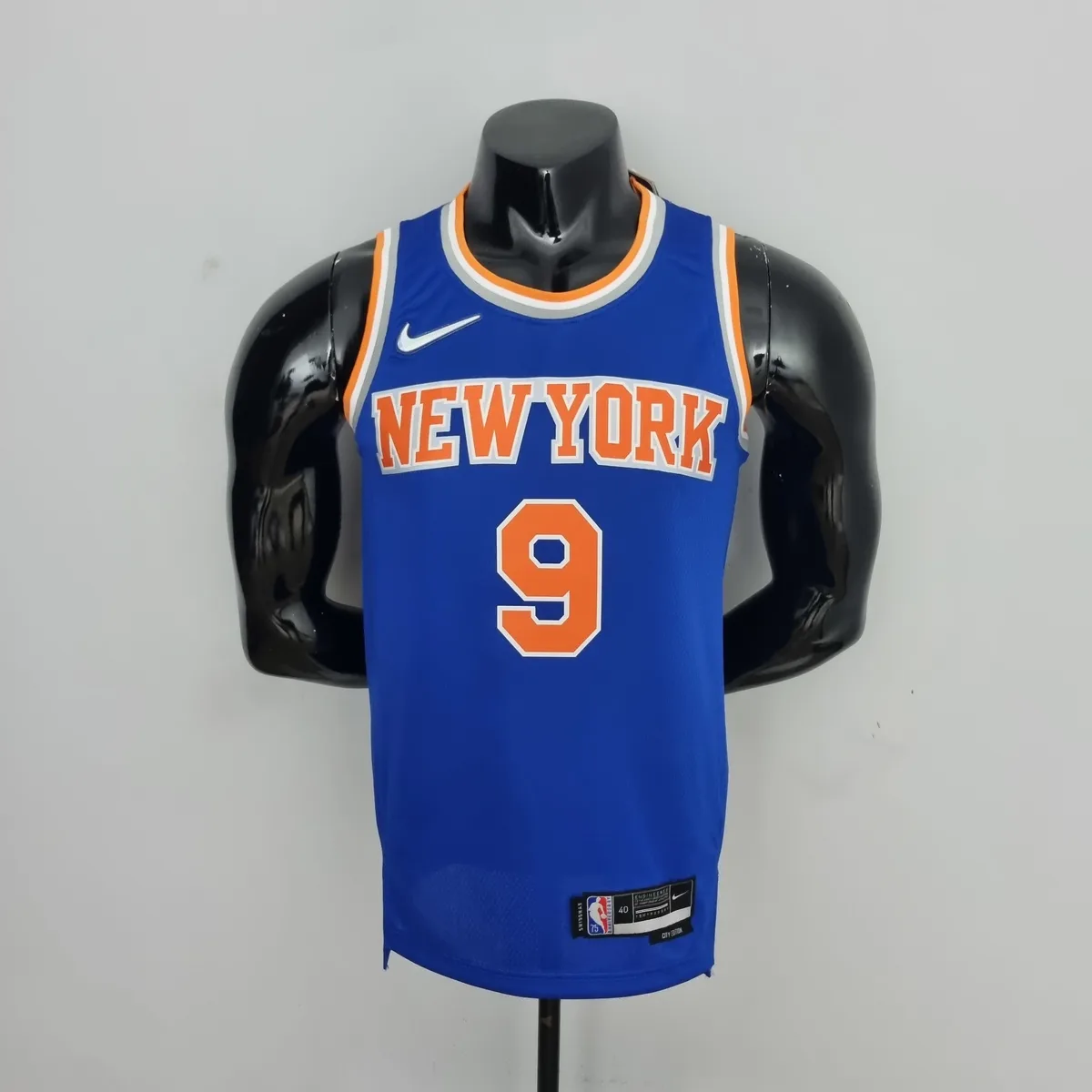 75th Anniversary Barrett #9 New York Knicks Blue NBA Jersey, foto 1