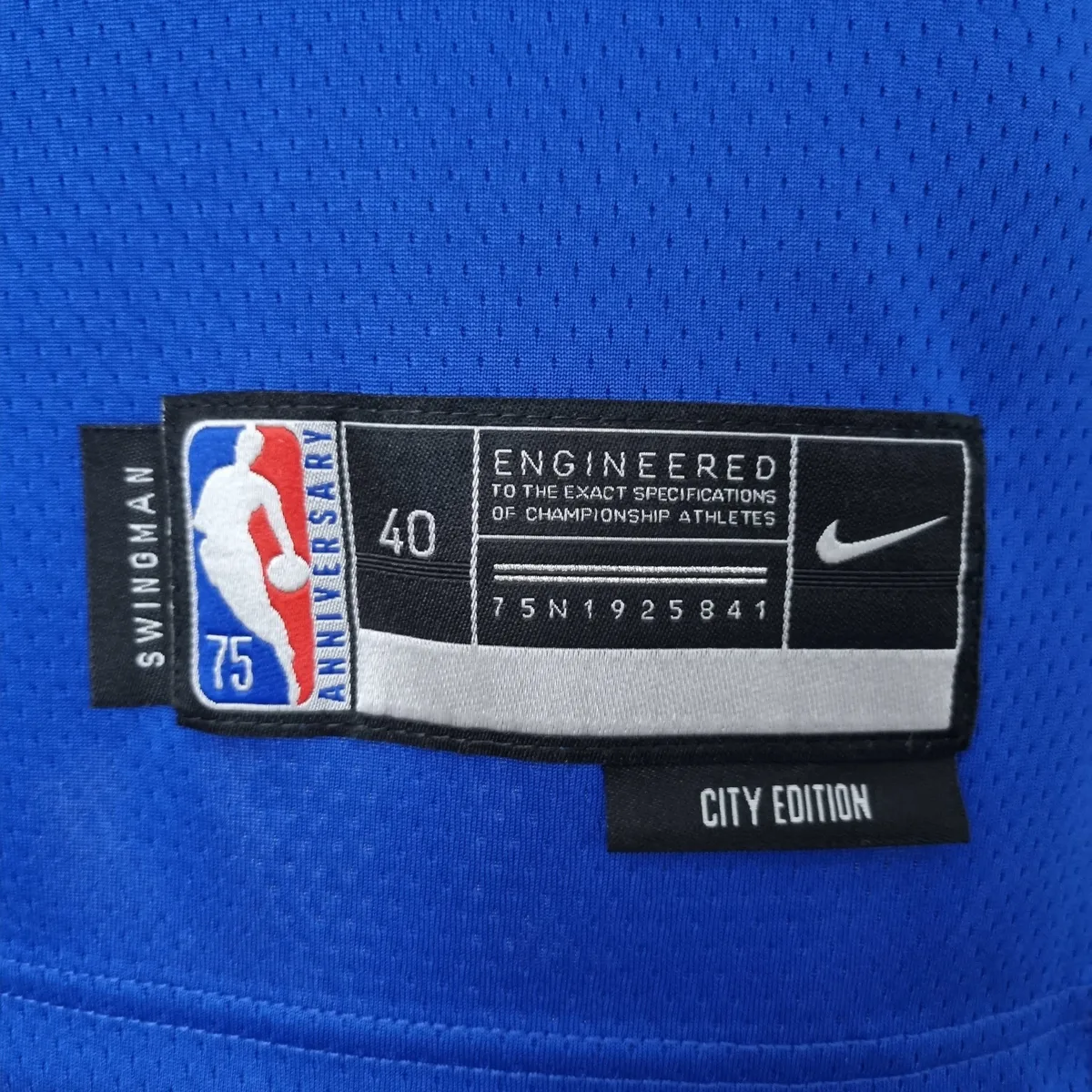 75th Anniversary Barrett #9 New York Knicks Blue NBA Jersey, foto 2