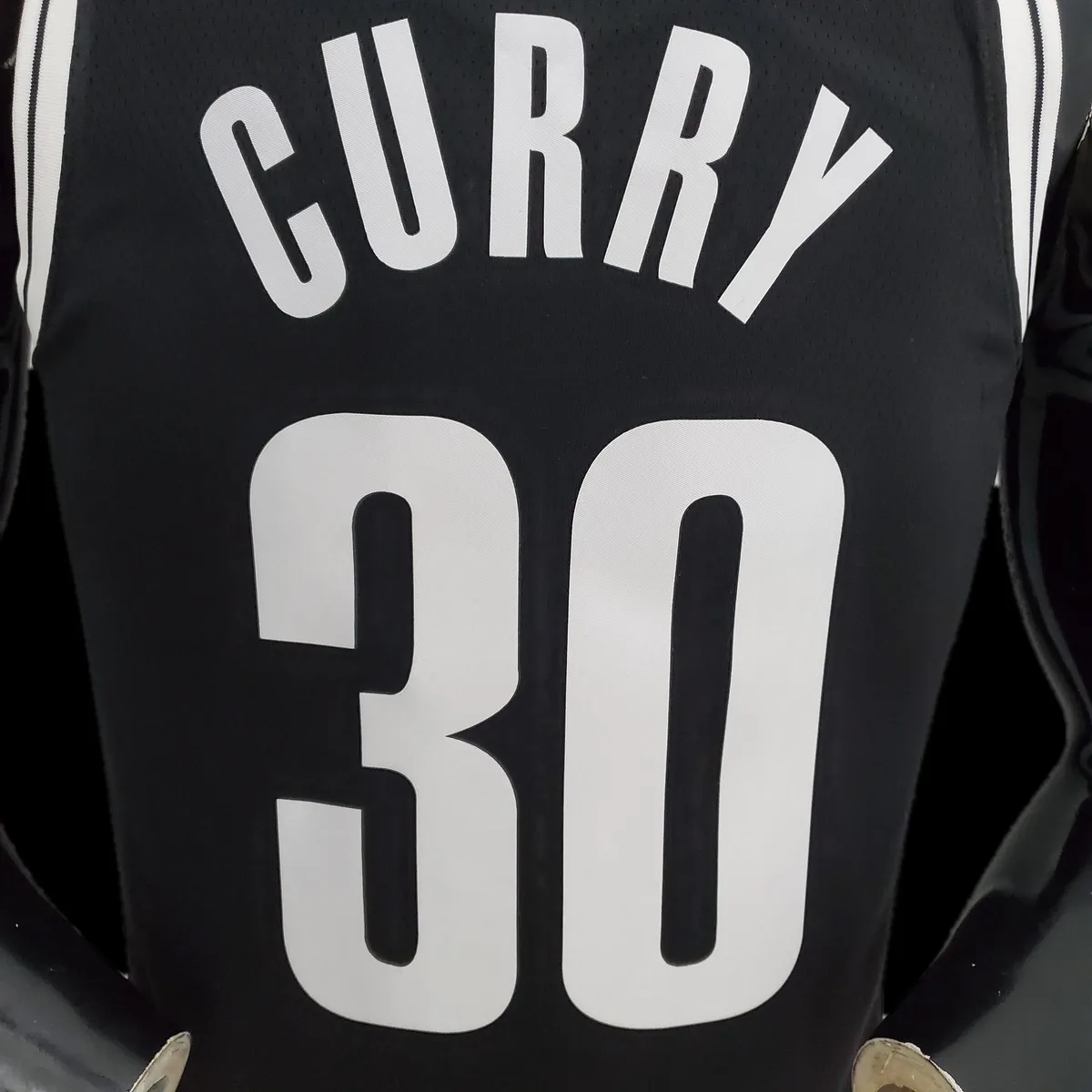 75th Anniversary Curry #30 Nets Black NBA Jersey, foto 3