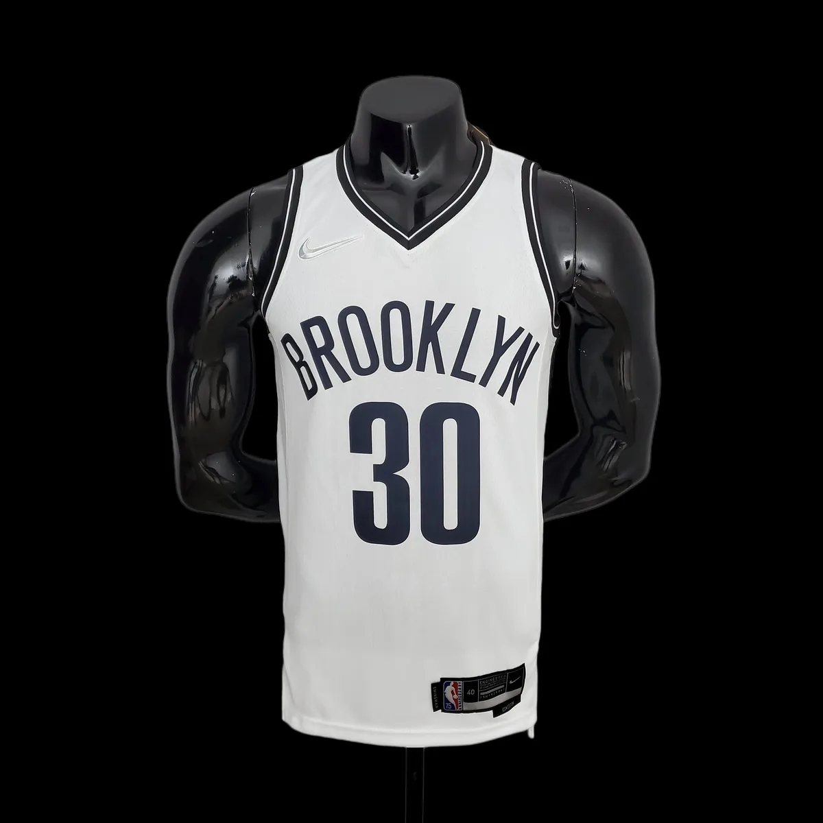 75th Anniversary Curry #30 Nets White NBA Jersey, foto 1