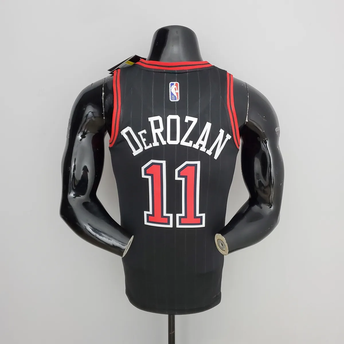 75th Anniversary DeRozan#11 Bulls Flyers Black NBA Jersey, foto 3
