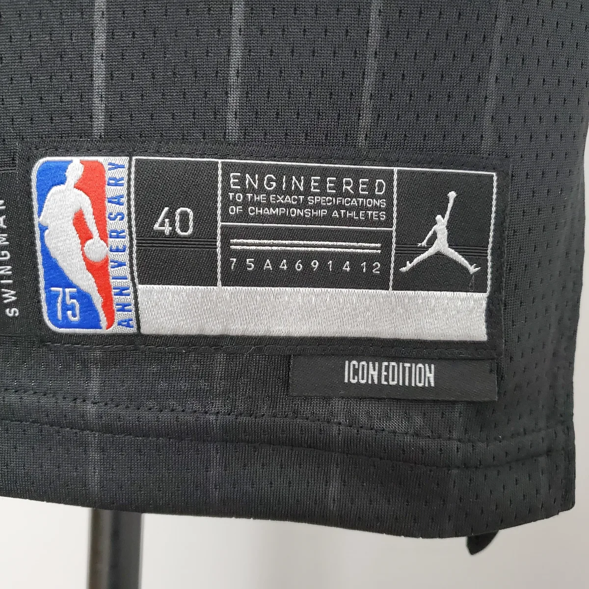 75th Anniversary DeRozan#11 Bulls Flyers Black NBA Jersey, foto 4