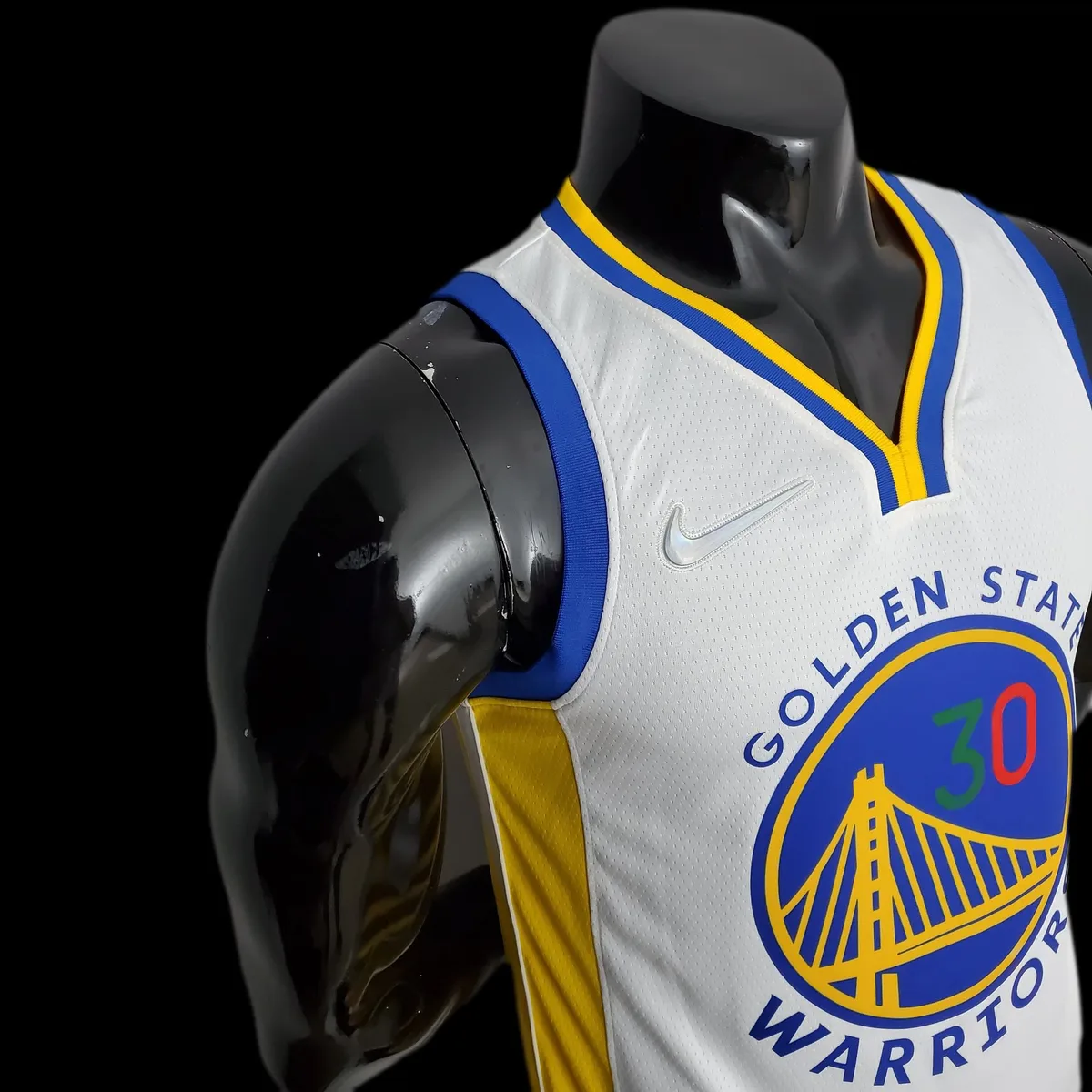 75th Anniversary Golden State Warriors Curry #30 Mexico Edition White NBA Jersey, foto 3