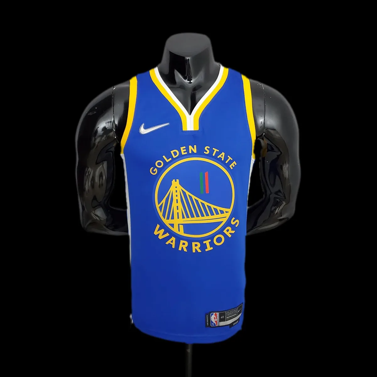 75th Anniversary Golden State Warriors Thompson #11 Mexico Edition Blue NBA Jersey, foto 1